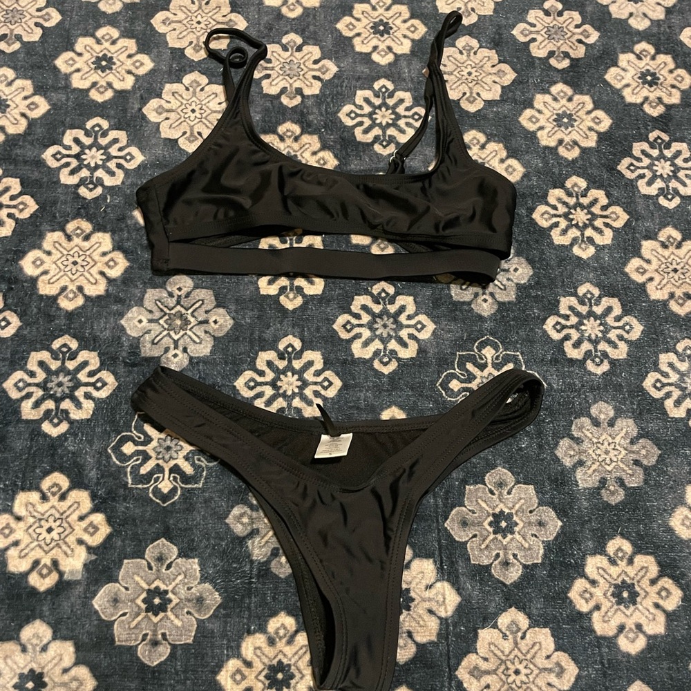 Fashion Nova Black Bikini Set